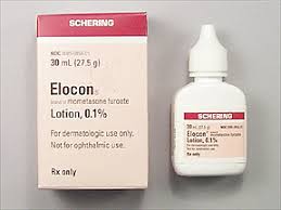 Elocon Mometasone furoate 0.1% (Brand) Schering 4X15ml Lotion