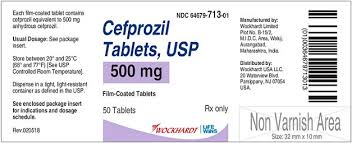 Cefzil Cefprozil 500mg BMS 24 Tablets