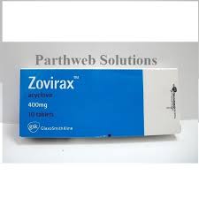 Zovirax Acyclovir 400mg  GSK 30 Tablets