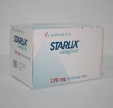 Starlix Nateglinide 120mg Novartis 48 Tablets