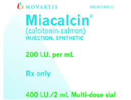 Osteoporosis Miacalcic Salamon calcitonin 200I.U.  Novartis 1Nasal spray